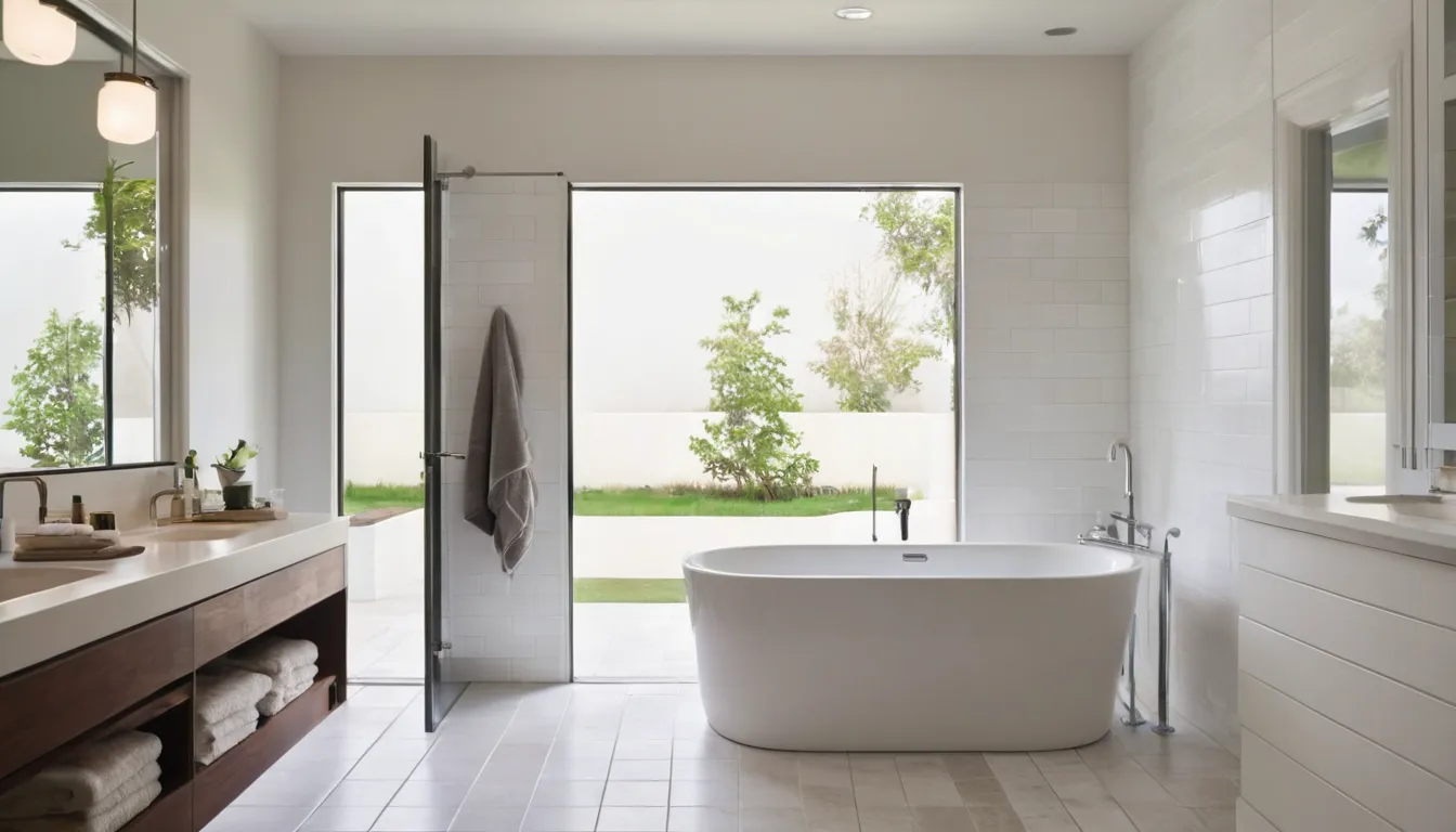 Homeowner reviewing a walk-in tub option with a provider in a Lakeville bathroom